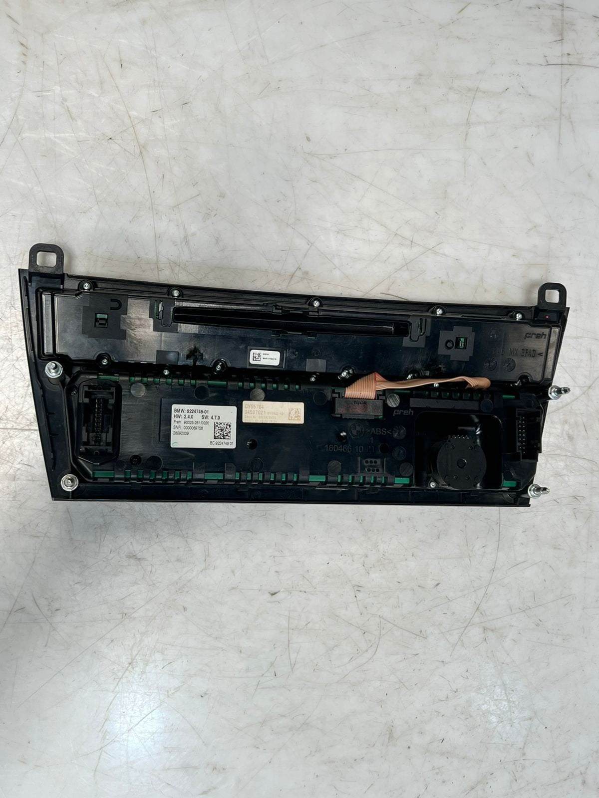 BMW 7 Series F01, F02, F03, F04 Climate Control Unit A/C PANEL 9224749 OEM