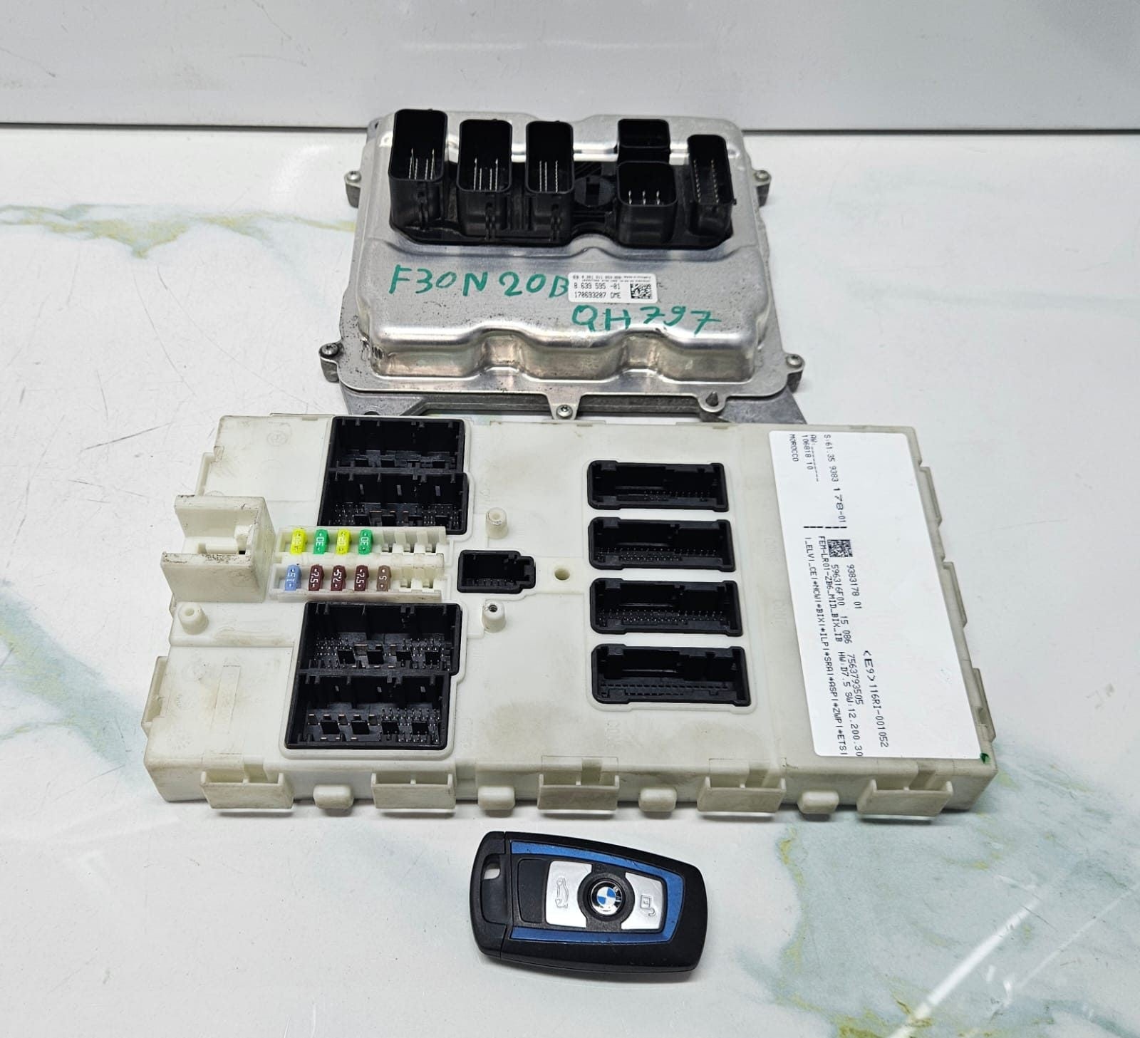2011-2017 BMW X3 F30 F31 F32 F25 N20 Engine Control Unit SET DME 8639595 OEM