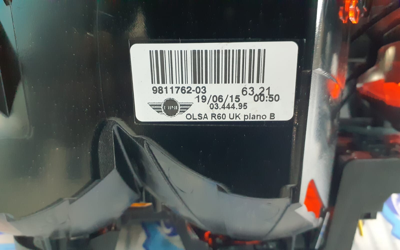 Mini Countryman R60 Rear Lamp Side Panel Tail Light Taillight RIGHT N/S 9811762