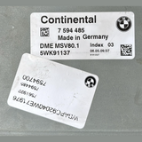 BMW E92 328XI AWD N51 MSV80.1 ECU DME CAS SCHLÜSSEL EINHEIT SET OEM 7594485
