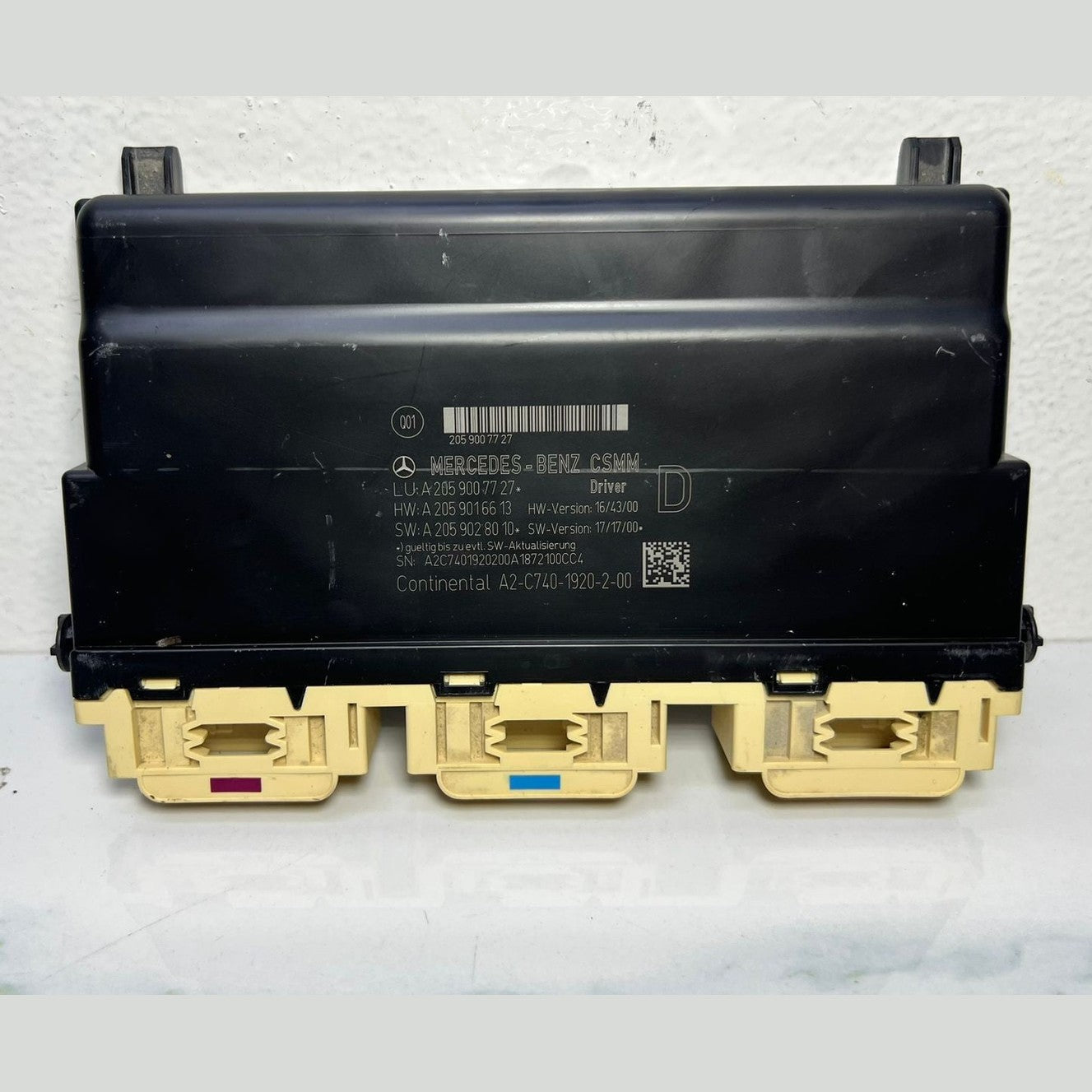 2014-2018 Mercedes W205 C300 C-Class Driver Seat Control Module A205 9007727 OEM