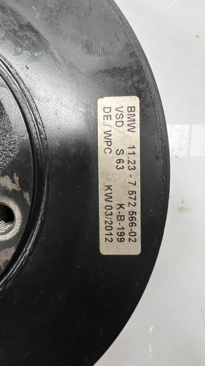 2010-2019 BMW M5 Crankshaft Vibration Damper 7572566 M5, M6, X5, X6, and Alpina