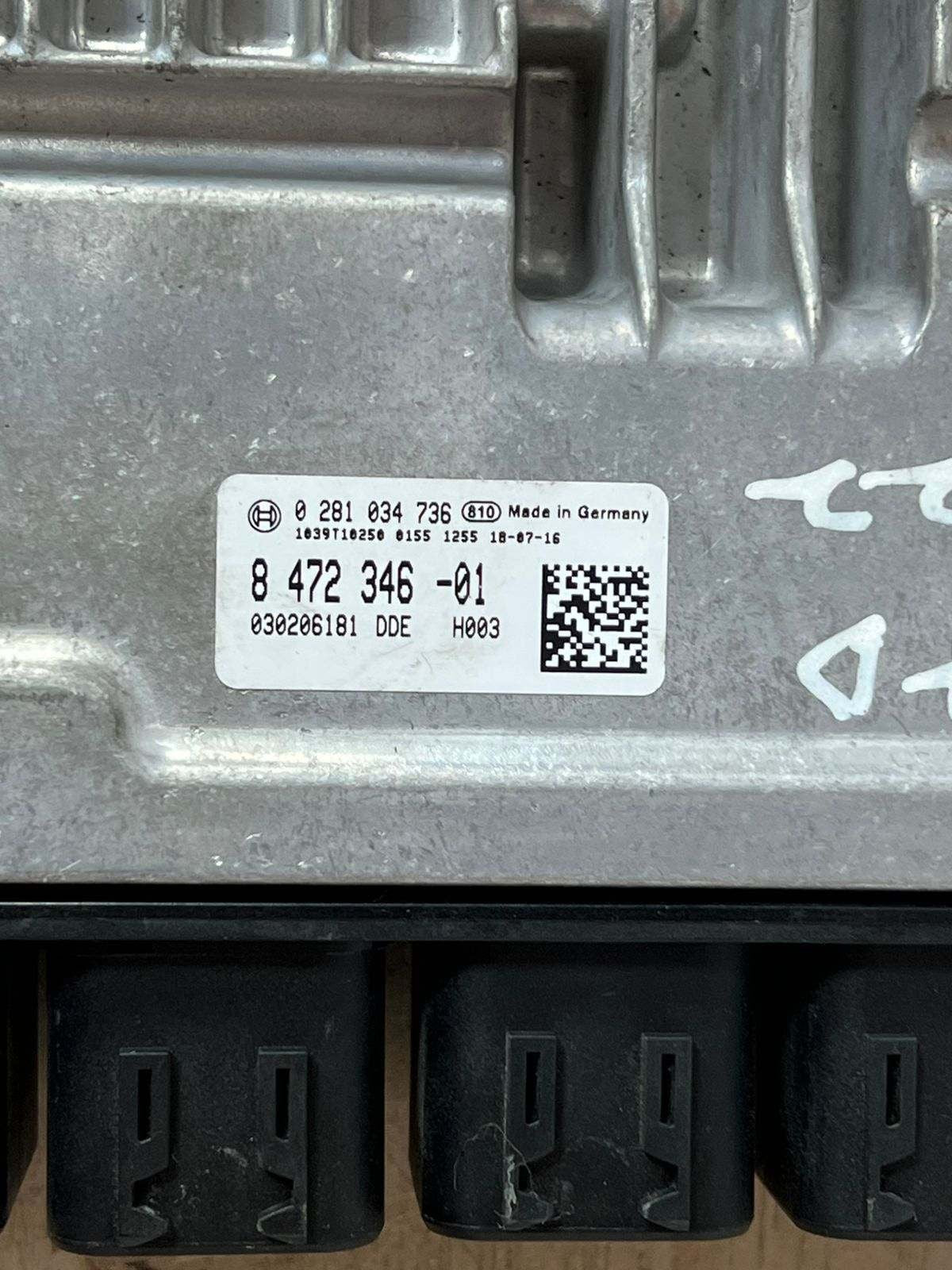 BMW X2 X1 F48 2.0D ENGINE CONTROL MODULE ECU ECM ECD 0281034736 8472346