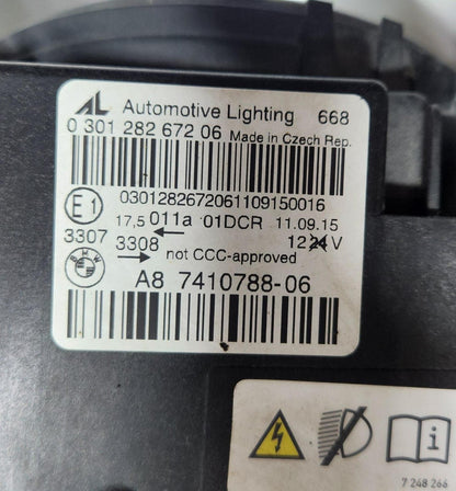 BMW Xenon Headlight Right 7410788 4 Series F32 F33 F36 OEM
