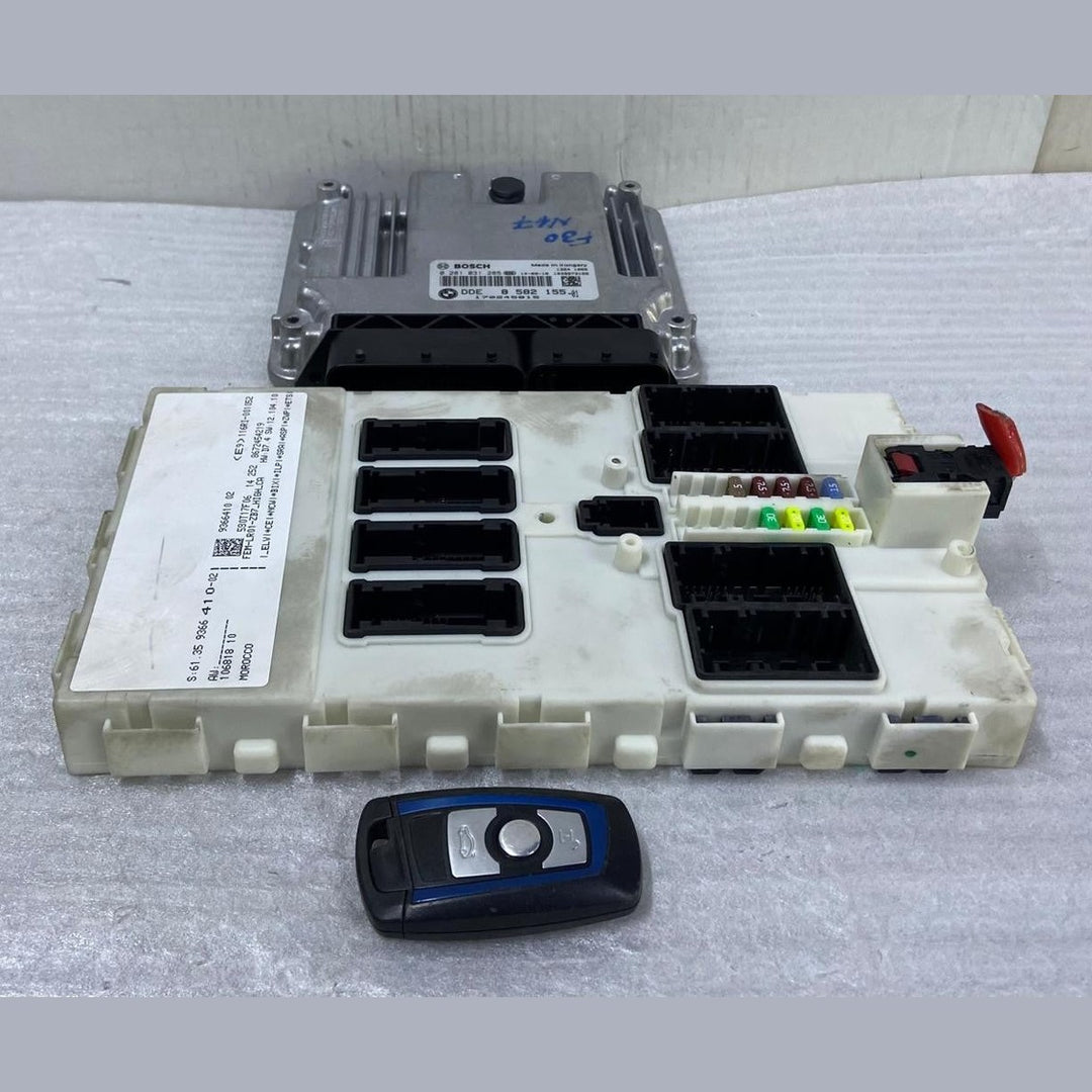OEM BMW 320d F30 N47 ENGINE CONTROL UNIT ECU SET DDE 8582155 BOSCH