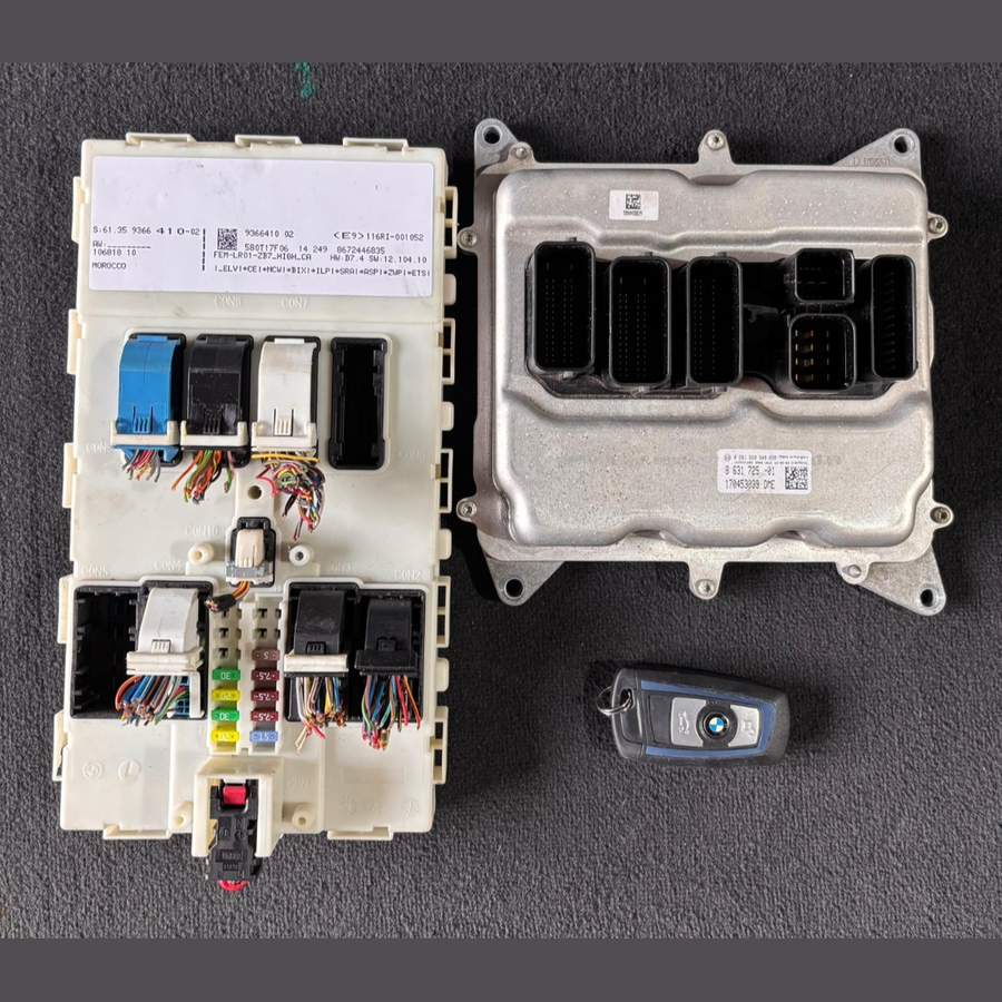 BMW F30 320i N20 ENGINE CONTROL Unit ECU SET DME WITH KEY 8631725