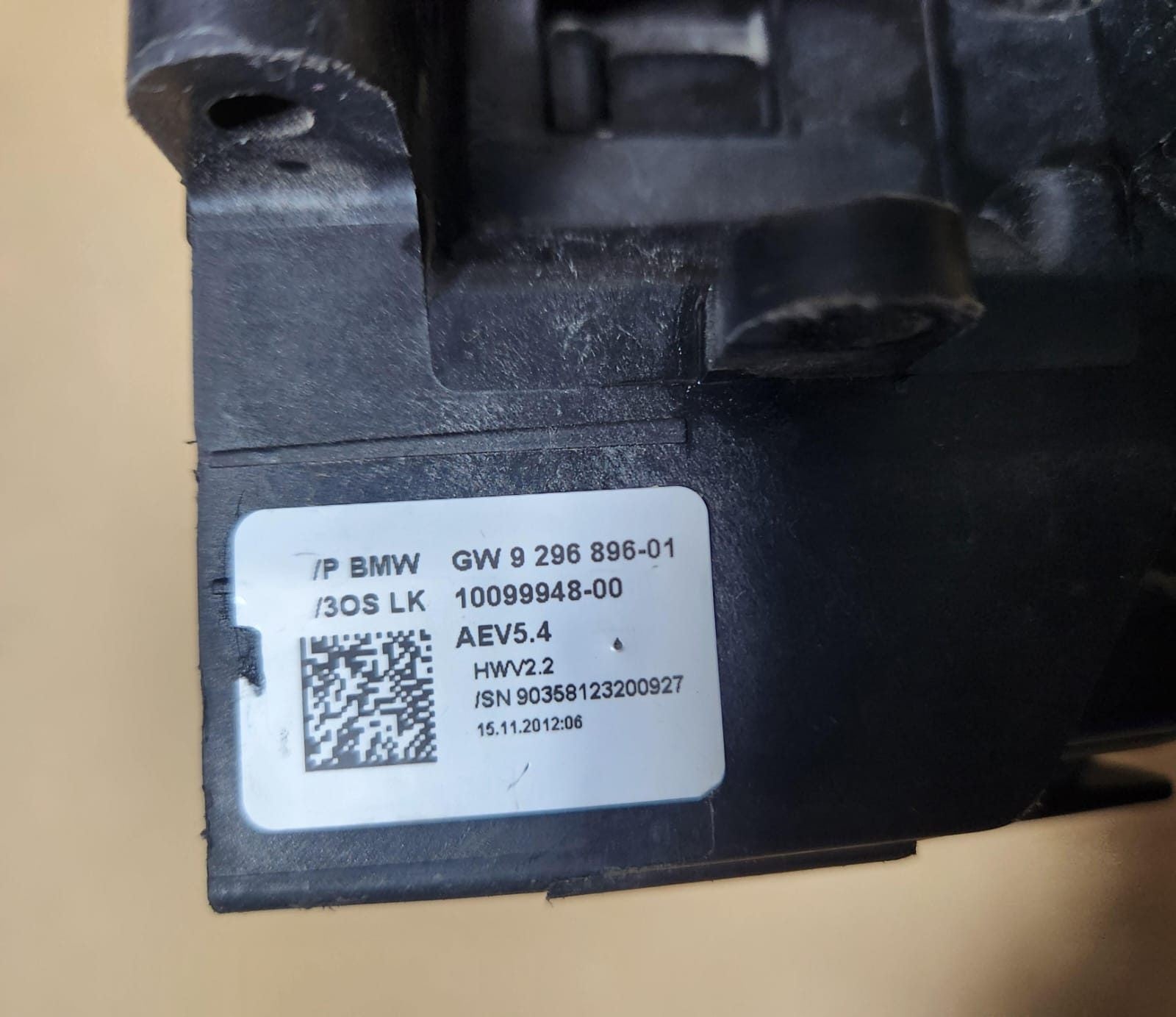 2014-2016 BMW 428i Gear Selector 9296896, 3 Series F30 F31 and 1 Series F20 F21