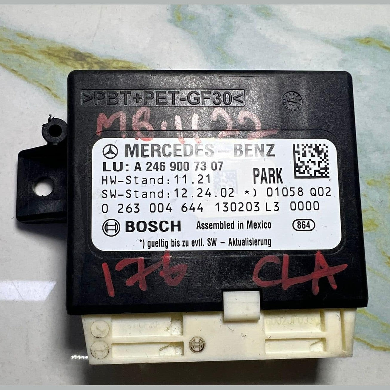 Mercedes Pdc Control Unit A2469007307 W176 A-Class, R231 SL-Class