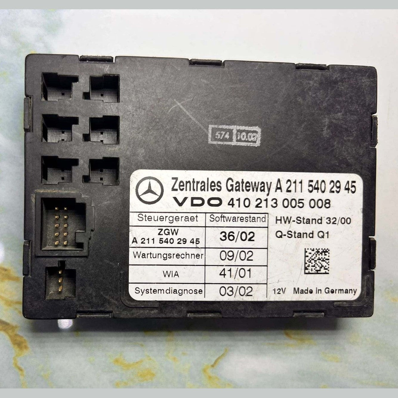 2003-2007 Mercedes-Benz E320 Central Gateway Control Module A 2115402945 E-Class