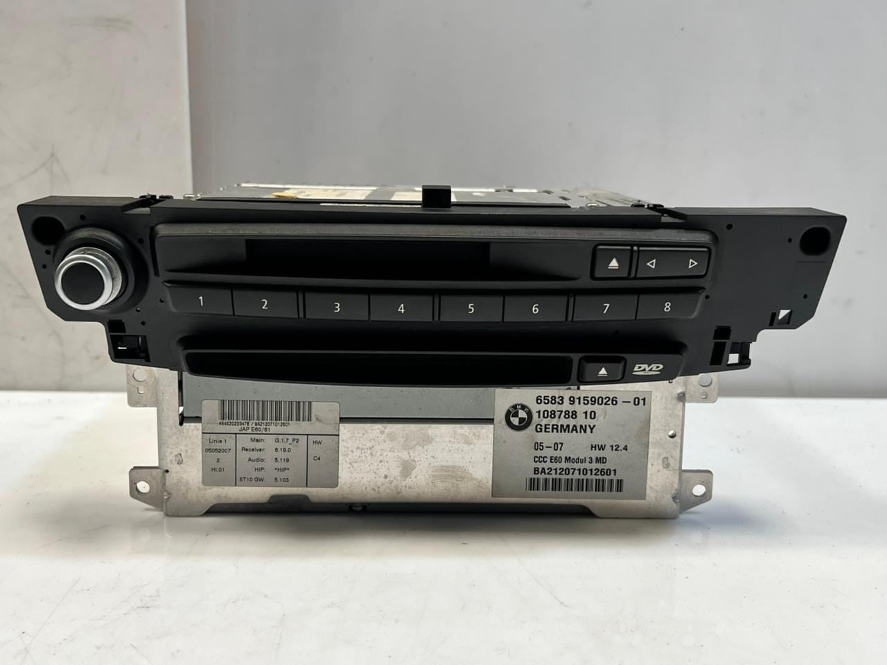 2004-2010 BMW 525i CCC E60 E61 E90 E91 3MD Navigation Head Unit Radio 9159026