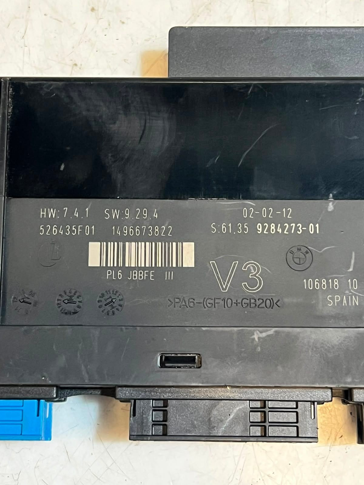 2012-2016 BMW 5' 6' F10 F11 F13 650i Body Control Module JUNCTION BOX 9284273