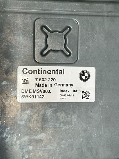 2010 BMW 528i E60 Engine Control Module ECU SET DME MSV80 +CAS3+1KEY 7602220 OEM
