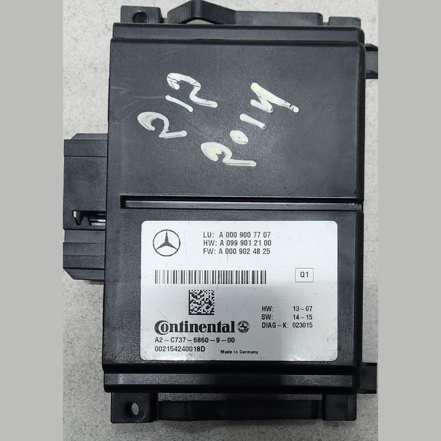 2014 Mercedes-Benz E300 Cruise Control Distance Radar Module A0009007707