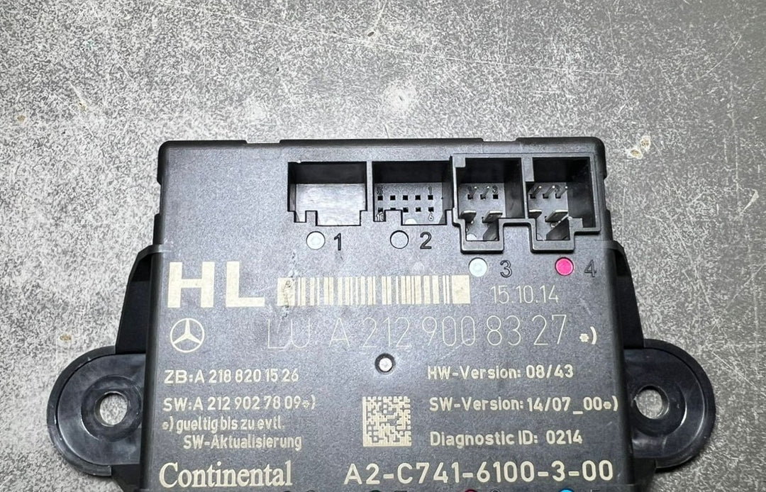 Mercedes-Benz W212 E-Class Rear Left Side Door Control Module A212 9008327 OEM