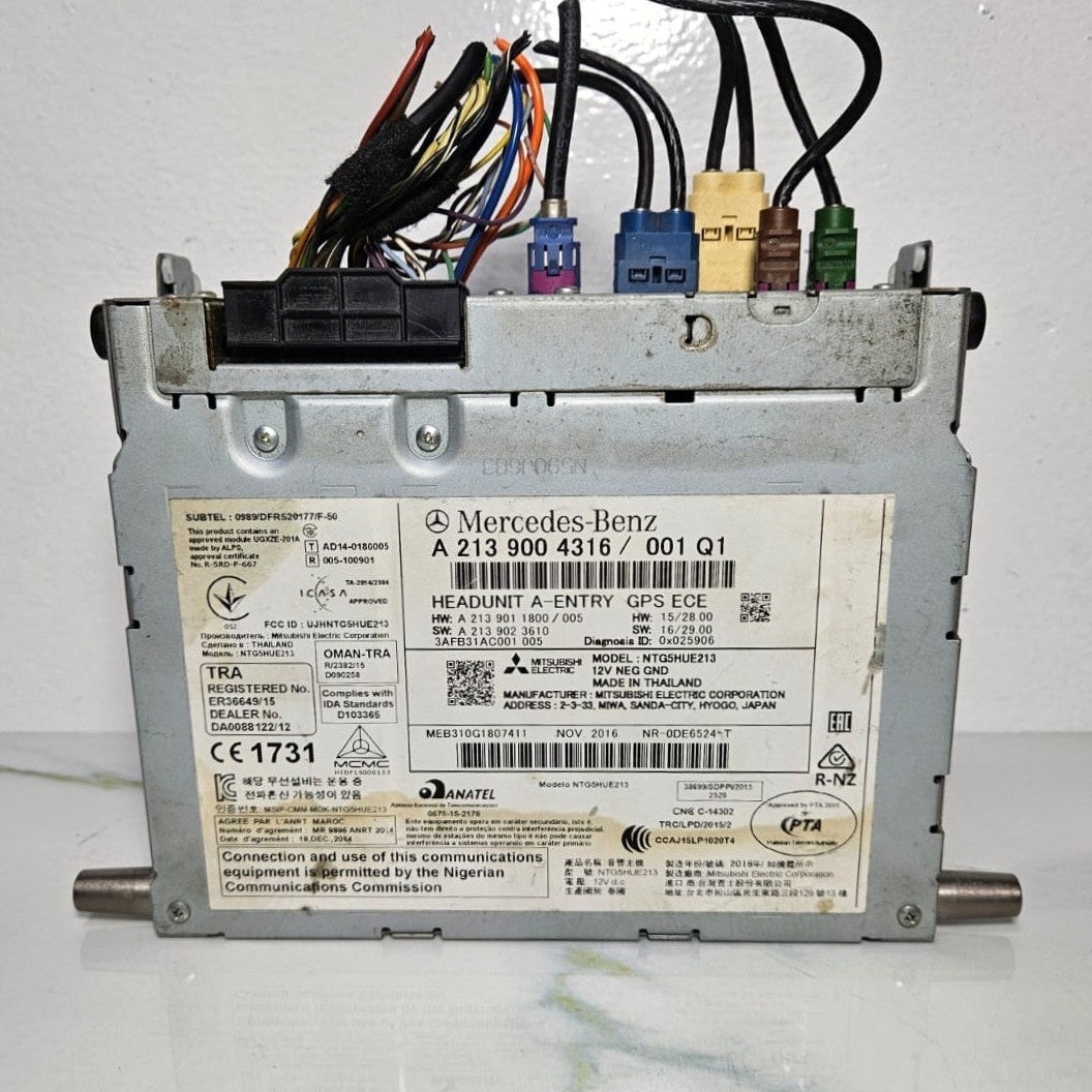 Mercedes W213 E-Class Radio Audio Head Unit Multimedia CD Player A213 9004316