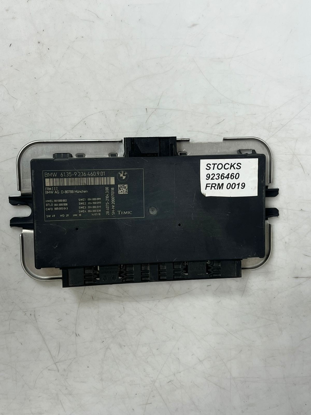 BMW 5 Series F10 F11 FRM3 Footwell Light Module Control Unit 9236460 OEM