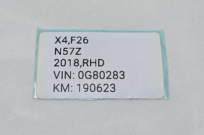 8795224-2018 BMW X4 F26 N57 RHD Instrument Cluster Speedometer OEM