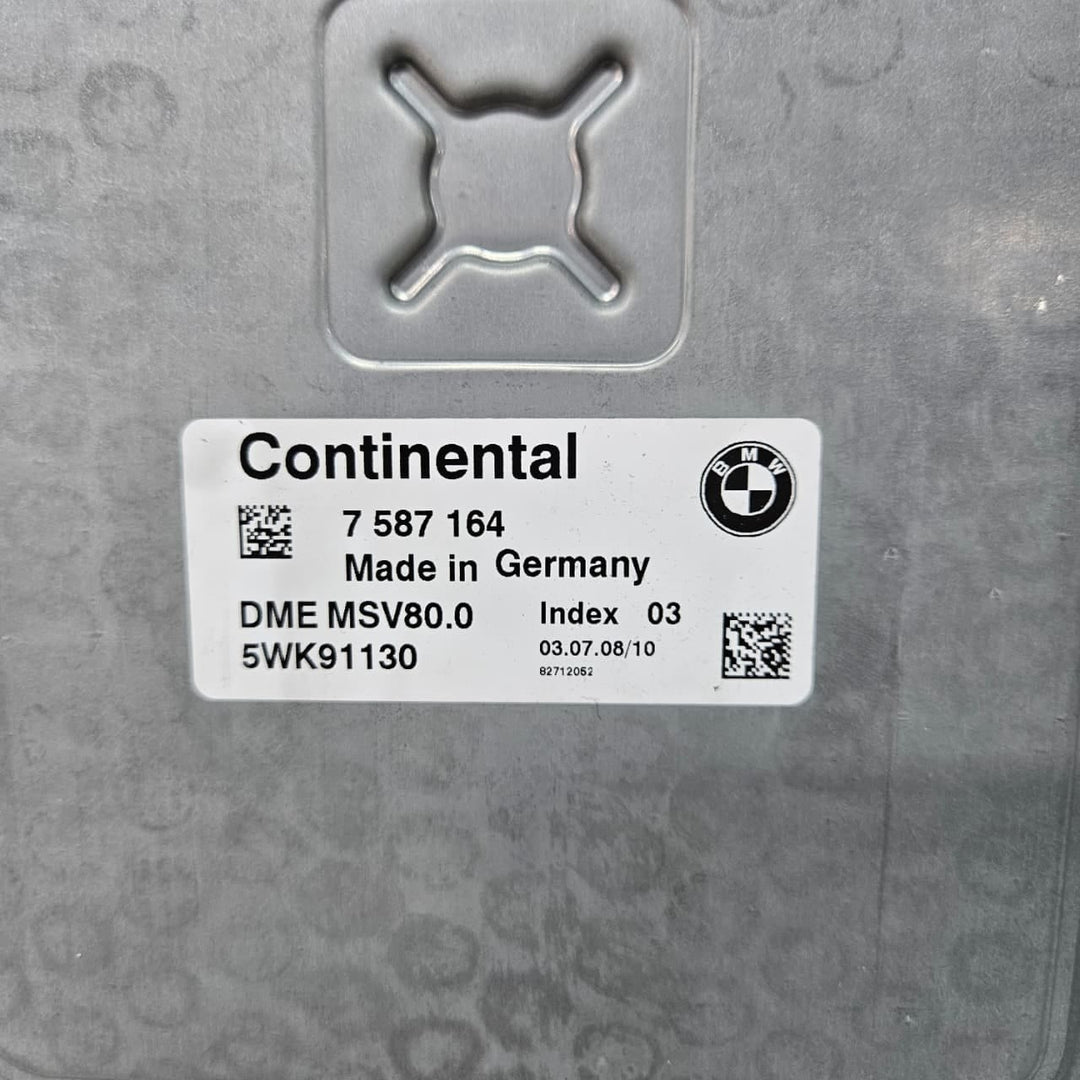 7587164-2007-2008 BMW 328i N52 Engine Control Module MSV80 Siemens DME Key Set