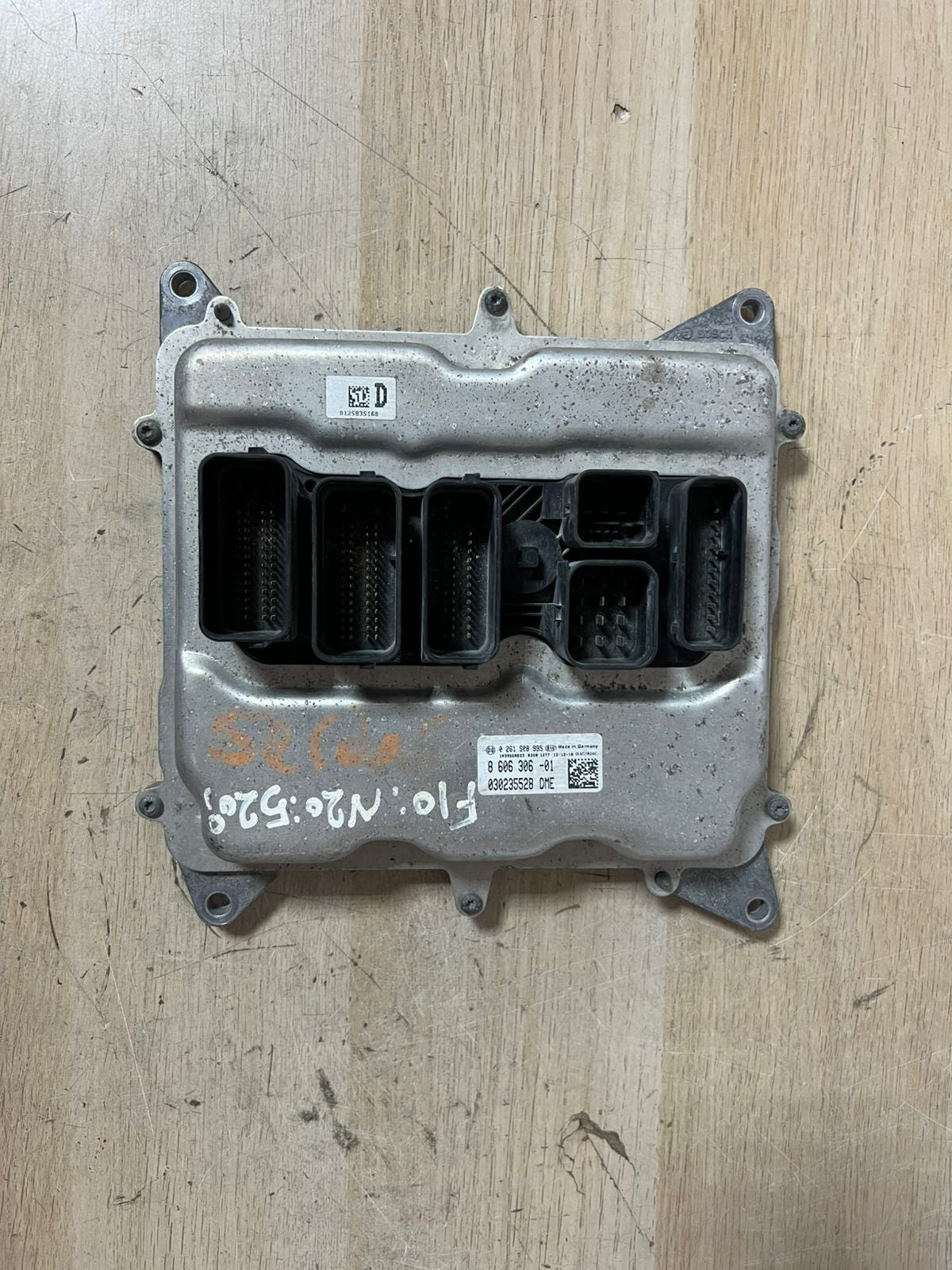 BMW F10 F11 F30 184 HP Petrol N20 Engine Control Unit ECU DME 8606306 Manual