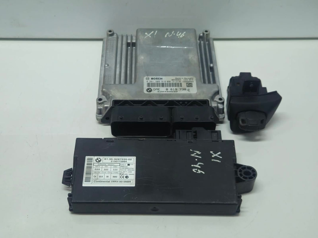 8619738-2008-10 BMW 128i E60 E81 E90 X1 N46 Engine Control Unit DME ECU Set OEM