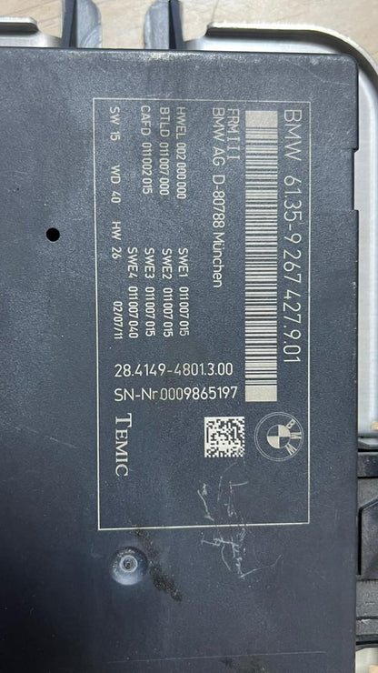 BMW 2012-2018 BMW 650i Footwell Module 9267427 BMW 5 6 7 Series X3 X4 FRM3