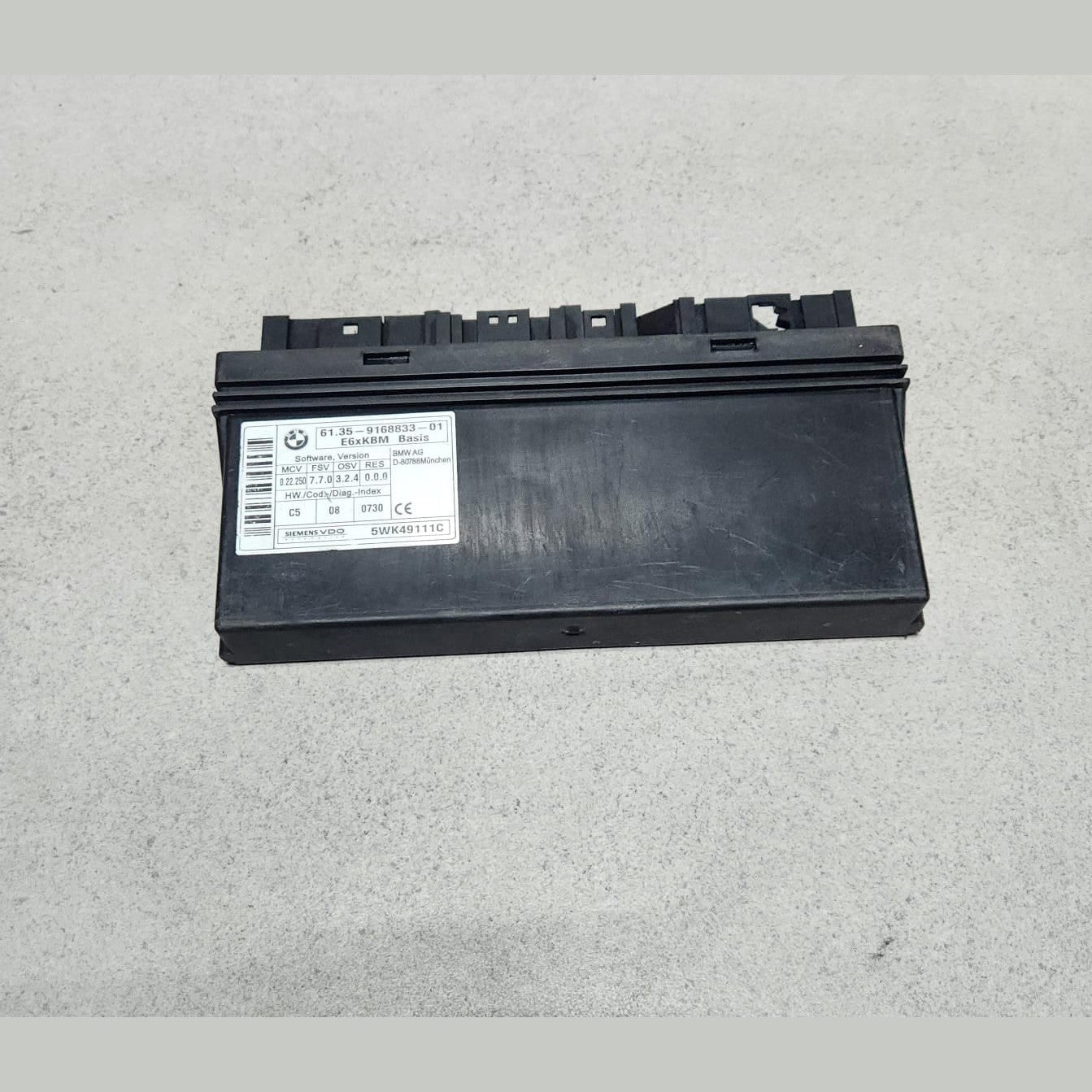 2008-2010 BMW 528i Body Control Module 9168833 5-Series and M6 E60 E63 E64