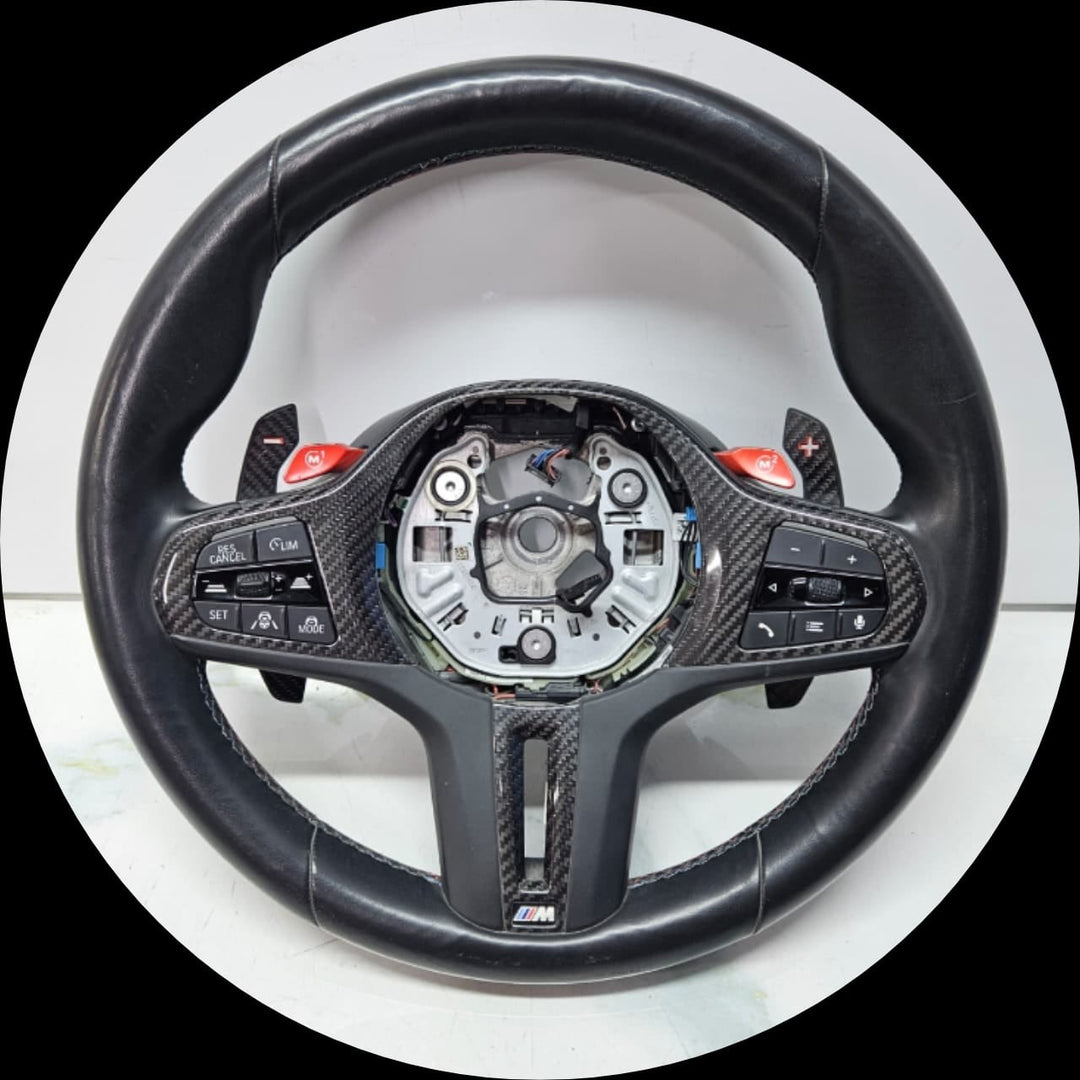 2021 BMW M3 G80 M4 G82 G83 Carbon Steering Wheel Shift Pads 9882883 OEM