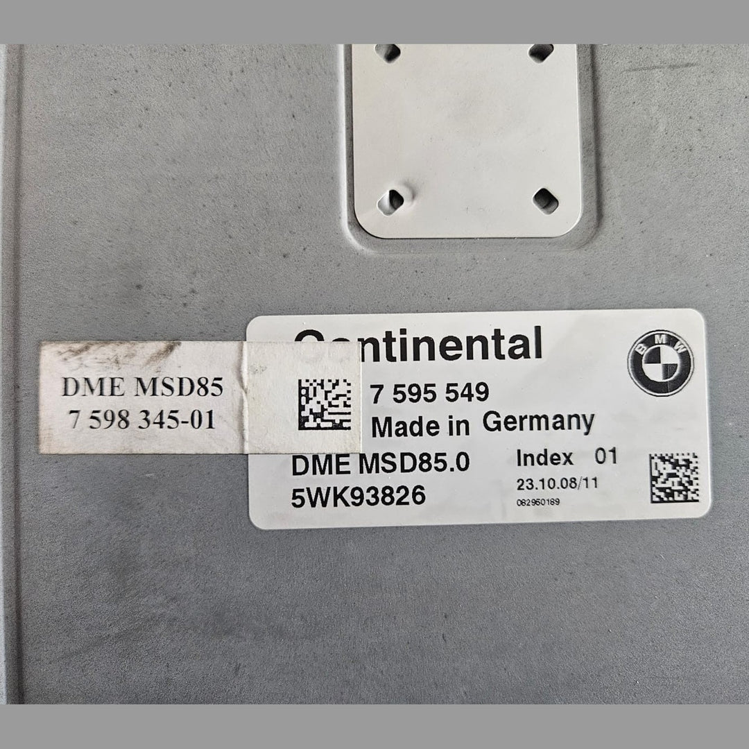 BMW 550iGT, 650i, 750i 2009-13 N63 MSD85 Engine Control Module Unit DME 7595549