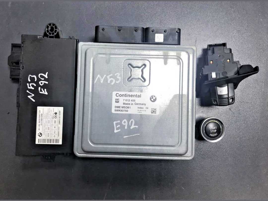 BMW  325i 330i 2005 - 2010 E92 N53 ENGINE CONTROL ECU UNIT SET DME MSD81 7612455