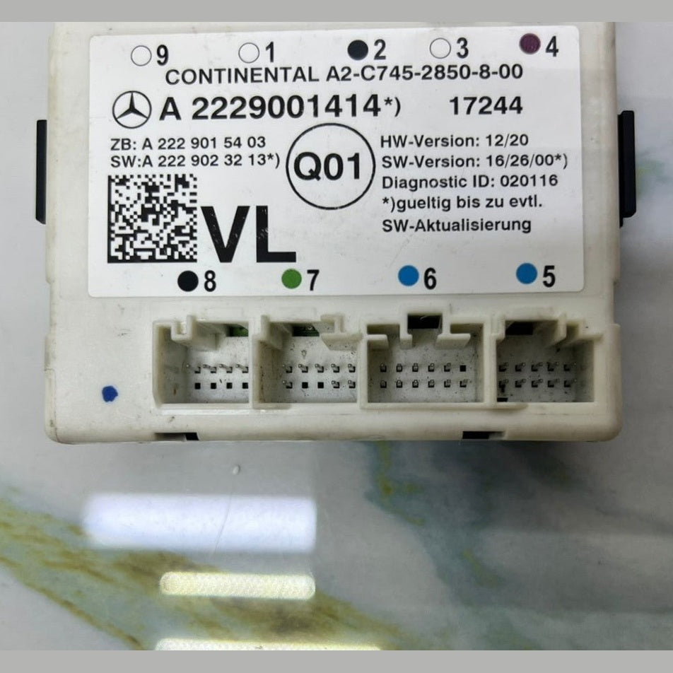 Mercedes-Benz W222 S-Class Front Left Side Door Control Module A222 9001414 OEM