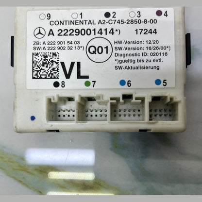 Mercedes-Benz W222 S-Class Front Left Side Door Control Module A222 9001414 OEM