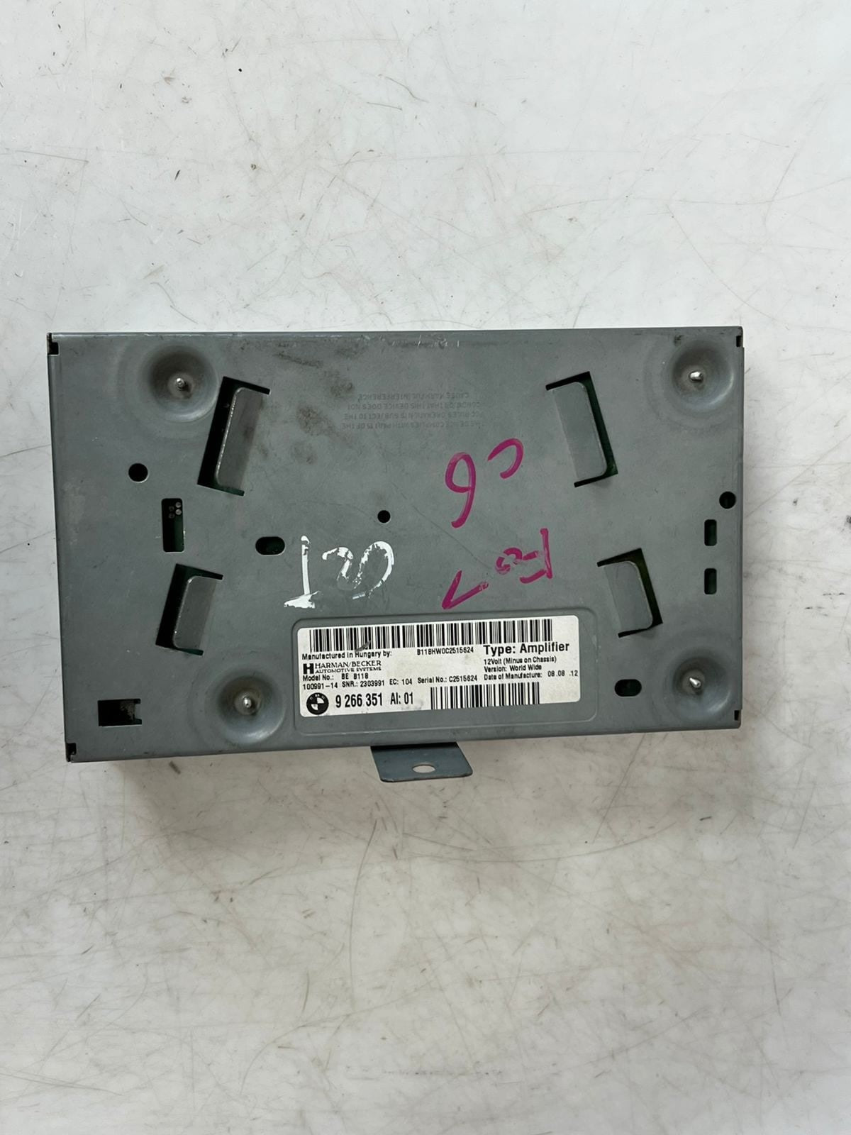 2011-2016 BMW 5 Series GT, 550i xDrive HIFI SOUND Audio Amplifier 9266351 OEM