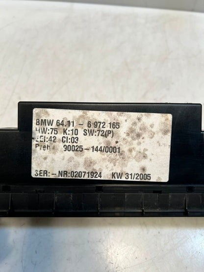2001-2006 BMW X5 E53 A/C Climate Control Panel UNIT 6972165 OEM
