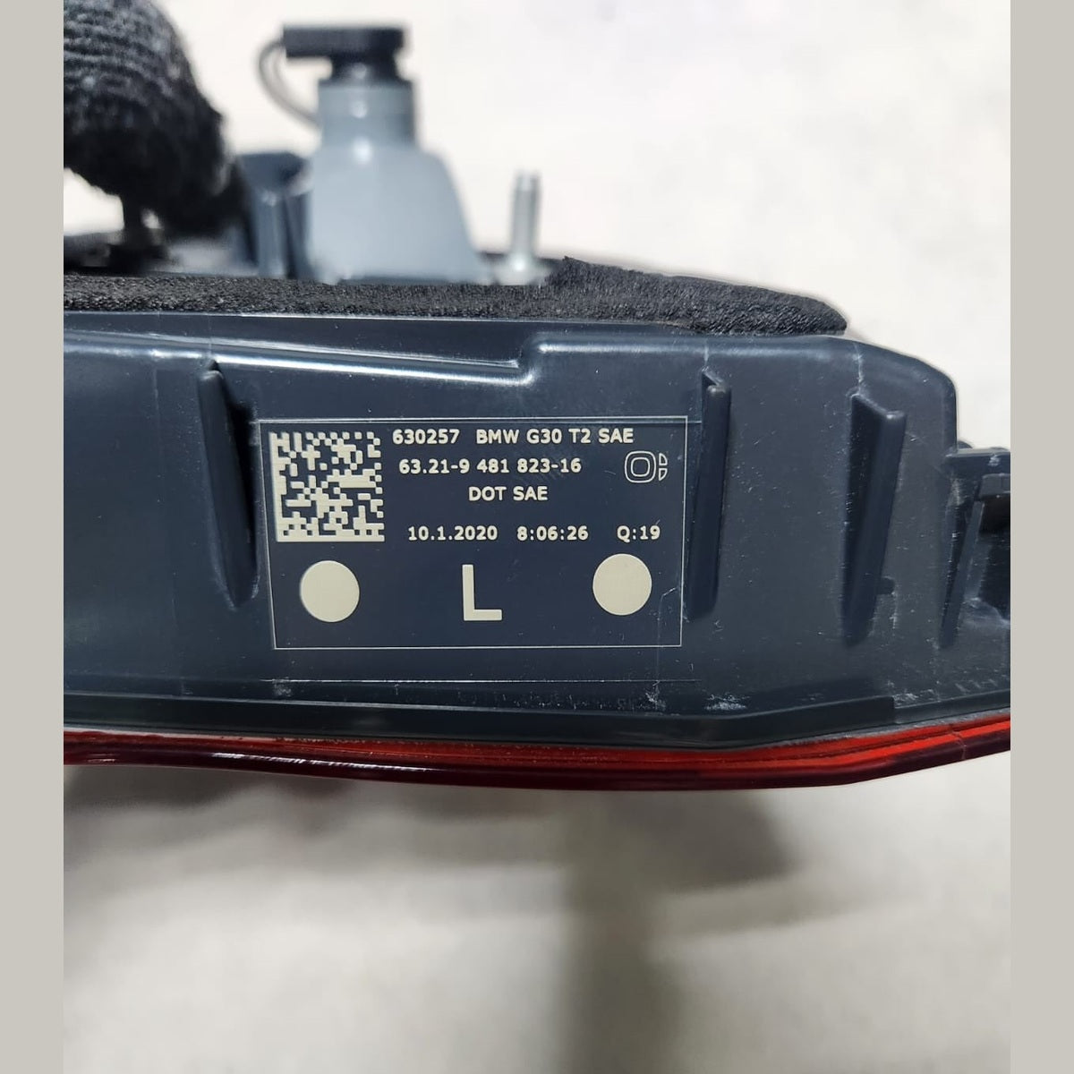 2019 BMW M5 Left Inner Taillight 9481823 5 Series G30 F90 530i and M5