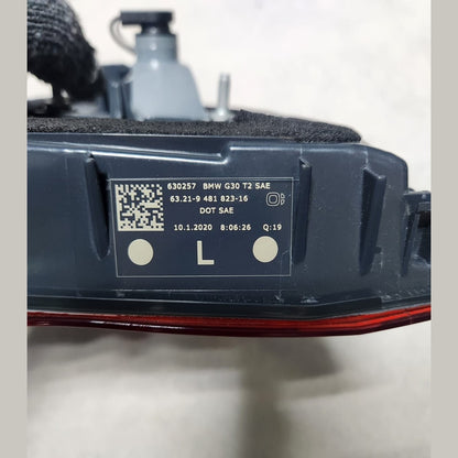 2019 BMW M5 Left Inner Taillight 9481823 5 Series G30 F90 530i and M5