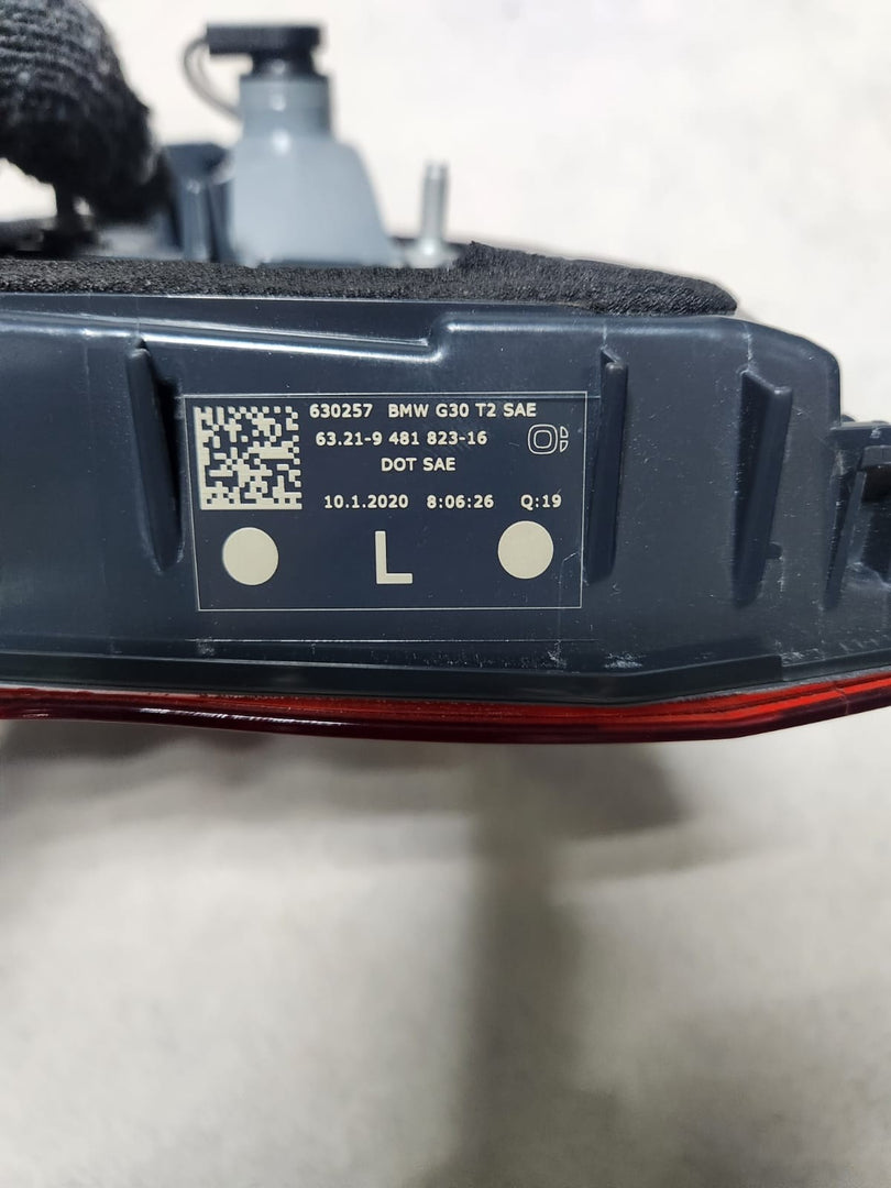 2019 BMW M5 Left Inner Taillight 9481823 5 Series G30 F90 530i and M5