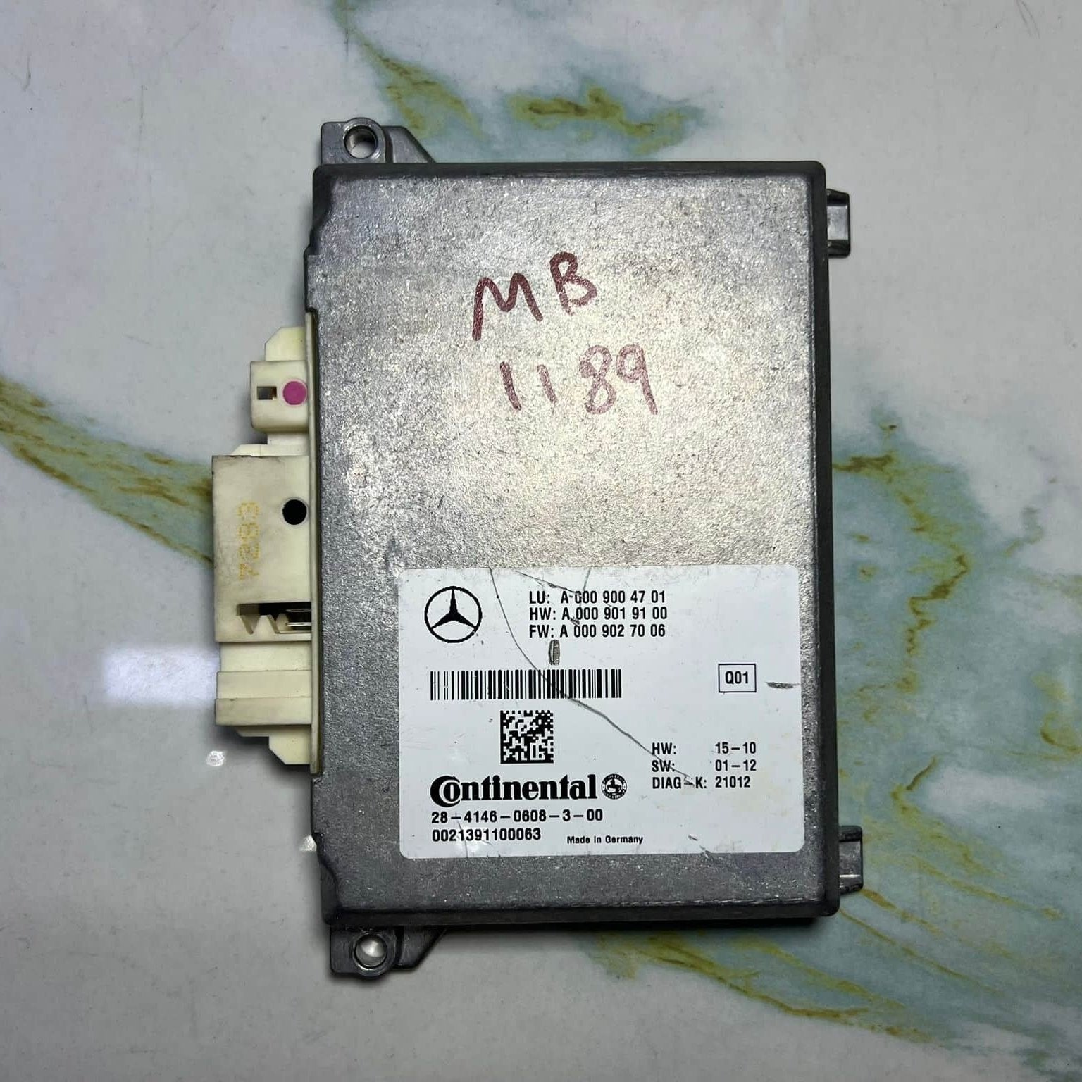 2013 Mercedes ML63 AMG Blind Spot Assist Control Module A0009004701 C-Class SL