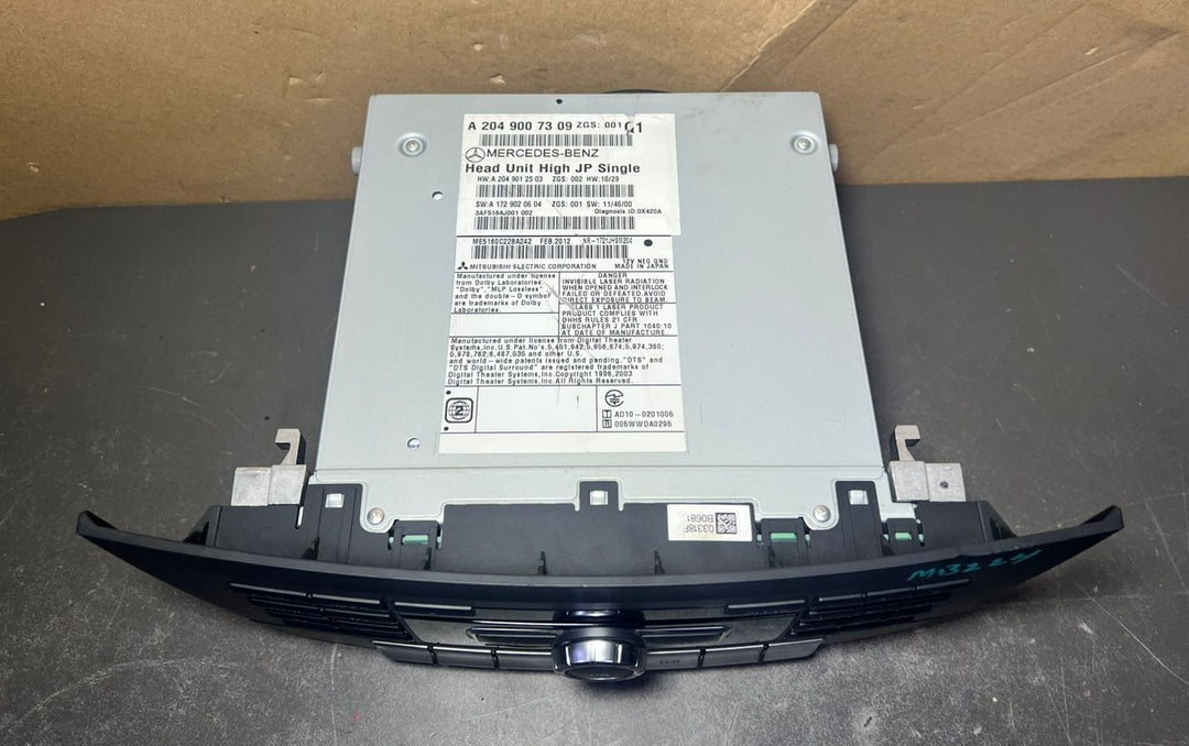 Mercedes W204 Navigation Command Radio Audio Head Unit CD Player A204 9007309