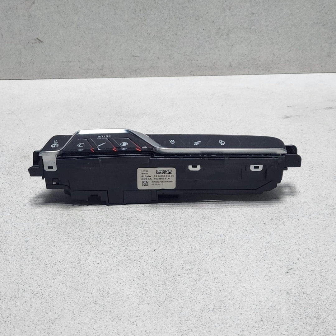 2017 BMW M5 Centre Console Switch Button Operating Unit 8076643 5 Series F90 G30