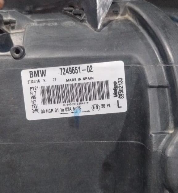 BMW 1 SERIES E81 E82 E87 E88  LEFT SIDE  HEADLIGHT LAMP  -7249651