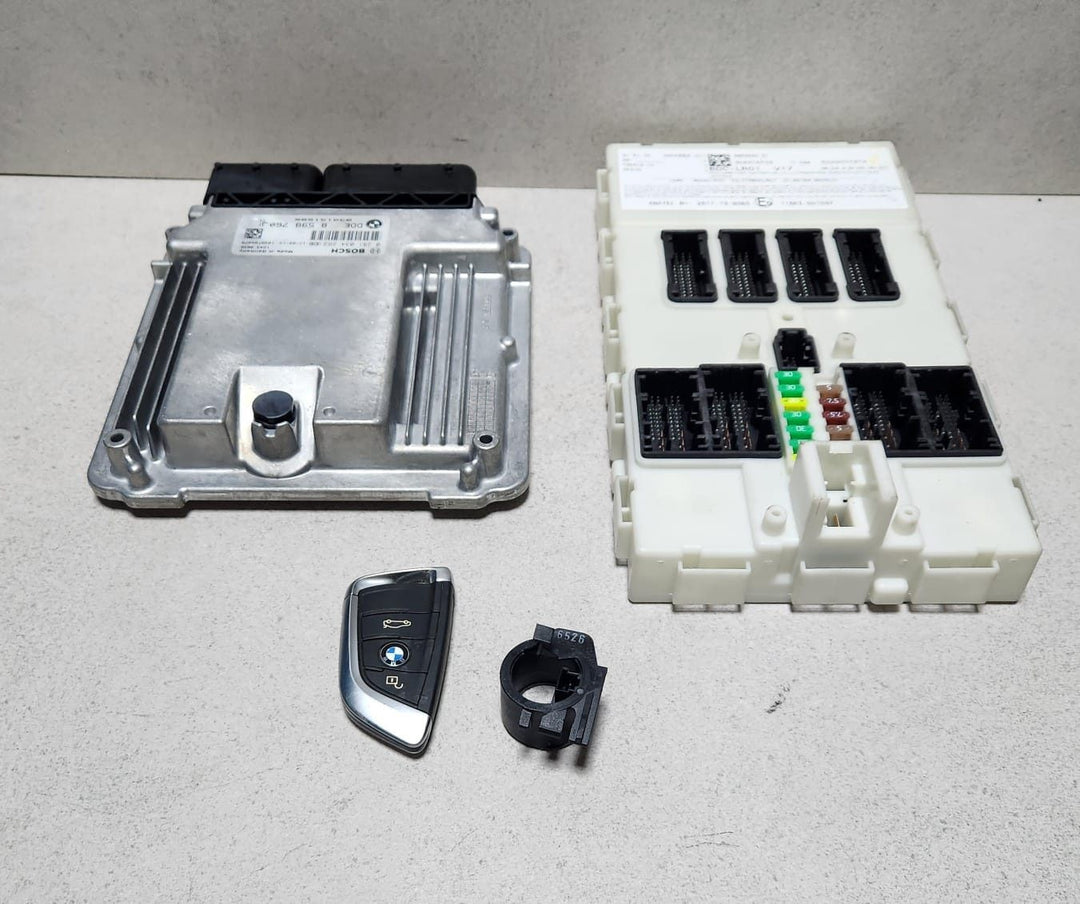 BMW Engine Control Unit 8598760 X5 F15 2.5 B47D20D TWIN TURBO DIESEL ECU SET 