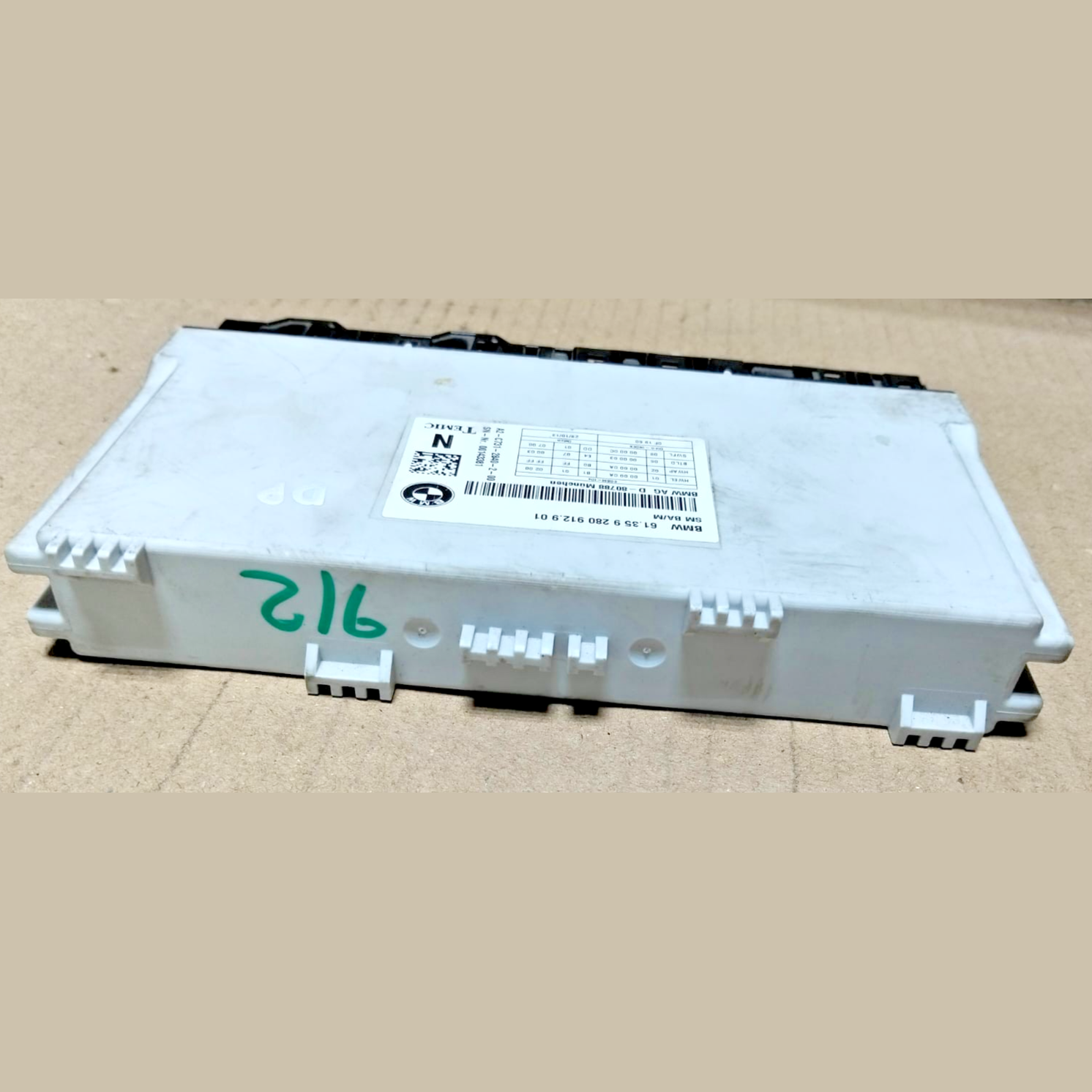 2013 BMW 335I F30 FRONT LEFT SEAT CONTROL MODULE, 613592809129, 61359280912, OEM