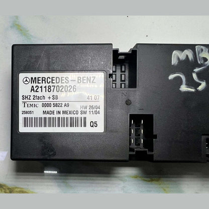 07-09 Mercedes E550 Seat Heating Control Module A2118702026 E-Class W211, ML63