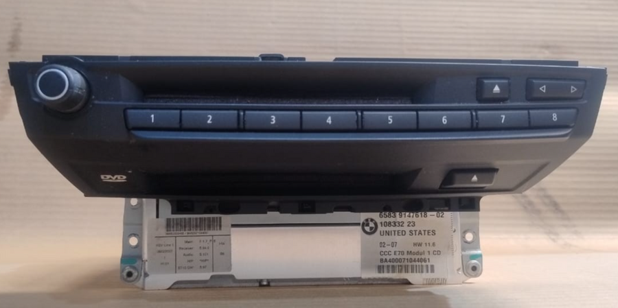 BMW X5 E70 CD RADIO PLAYER HEAD UNIT GENUINE BMW -  9147618