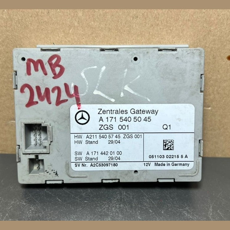 05-11 Mercedes-Benz R171 SLK350 Central Gateway Control Module A171 5405045 OEM