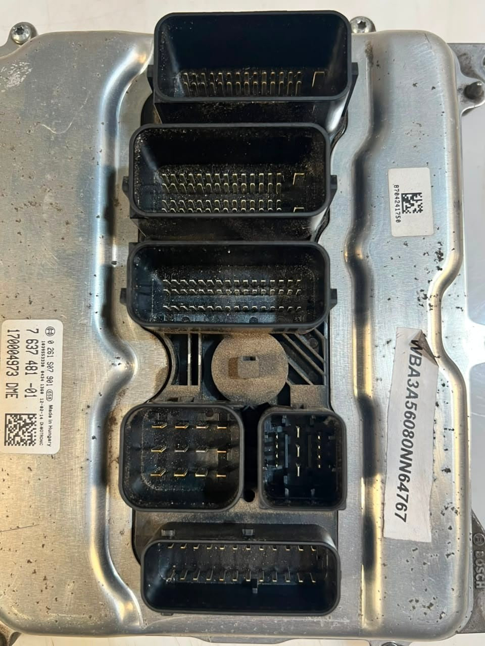 2012 BMW 3' F30 N20 328i Engine Control Unit ECU SET DME+FEM+1KEY 7637481