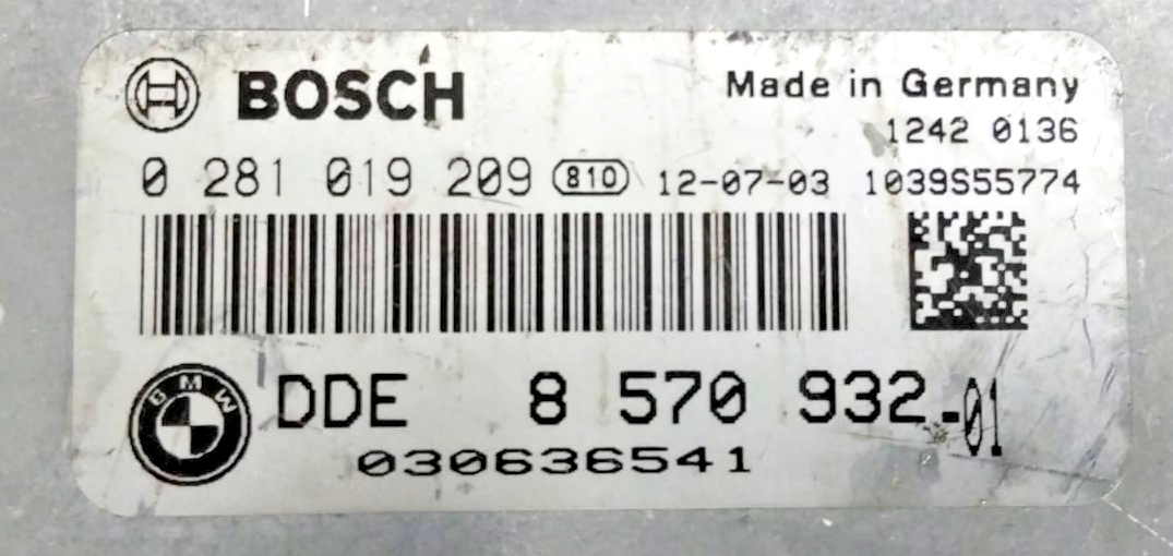 BMW F20 F30 N47 ECU DDE ENGINE CONTROL UNIT ONLY 0281019209 OEM -8570932