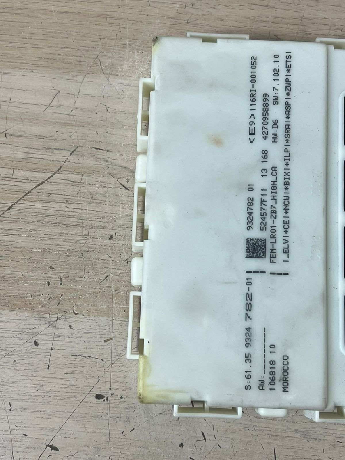 2012-2016 BMW 3 Series 320i 328i 328d Front Electronic Module 9324782 OEM