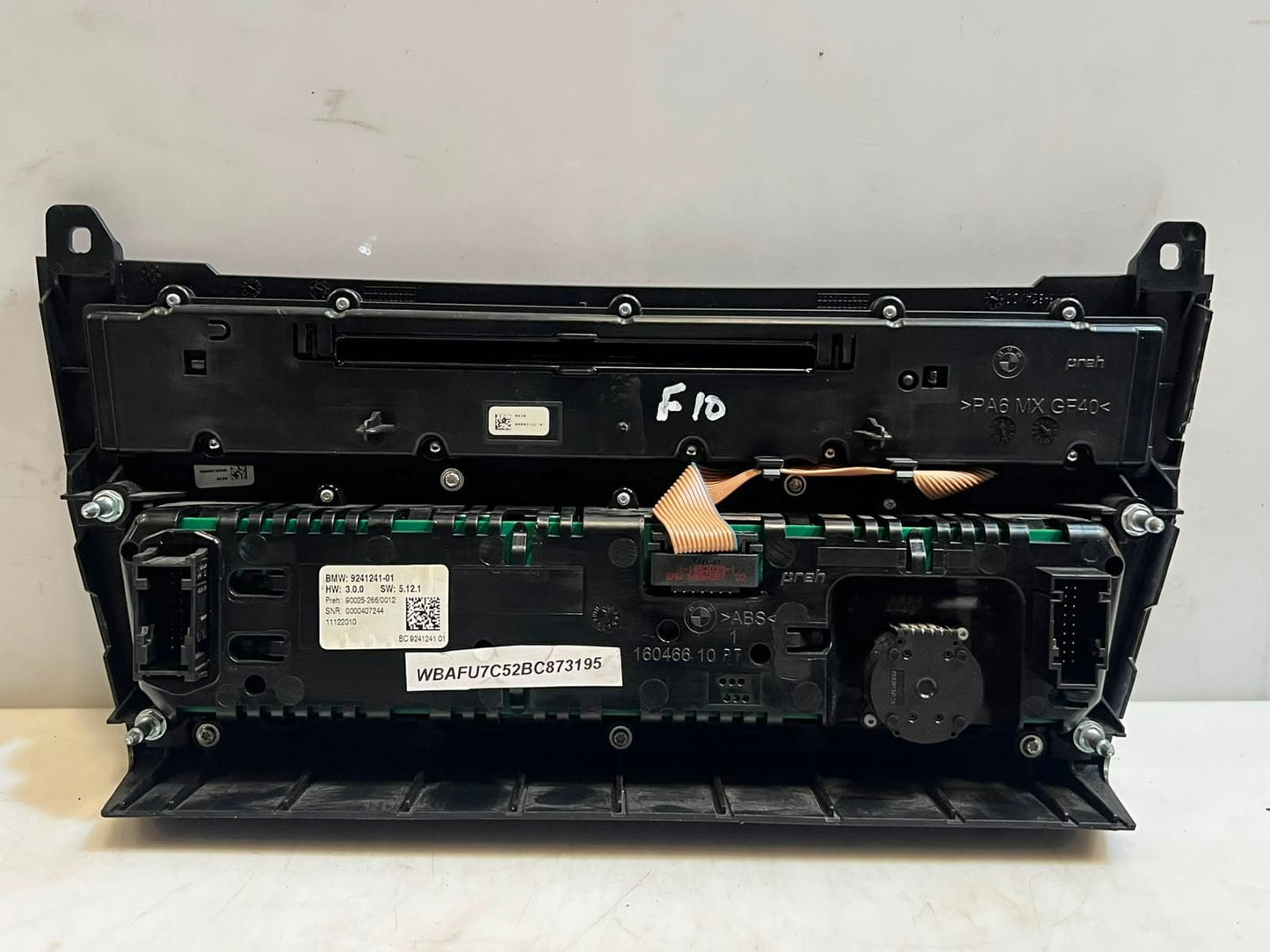 2011-2016 BMW 528i 5 Series F10 F11 Climate Control Unit 9241241 OEM