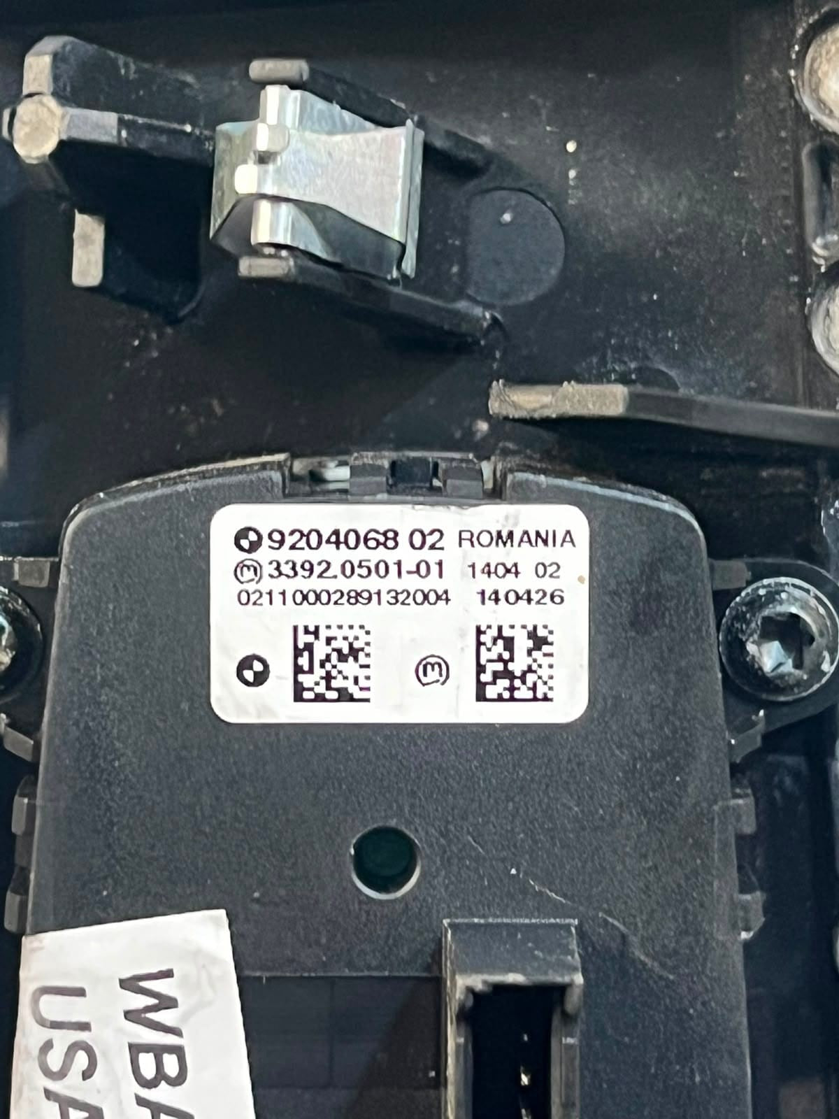 2011-2016 BMW 5' F07 F10 F06 F01 F03 F04 F10 F11 535i Headlight Switch 9204068